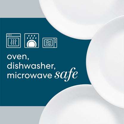 Corelle® Winter Frost White 18-piece Dinnerware Set, Service for 6