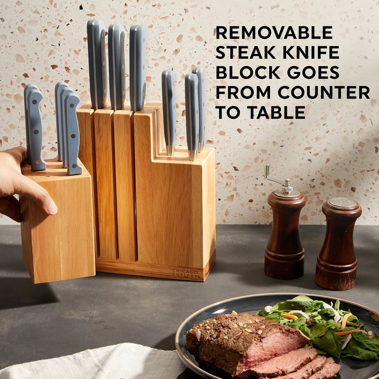 Chicago Cutlery® Halsted 14-piece Modular Block Set