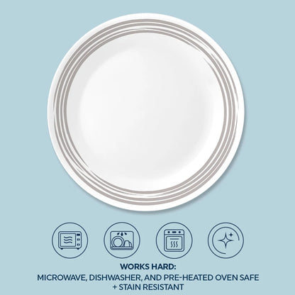 Corelle® Brushed Silver 8.5" Salad Plate