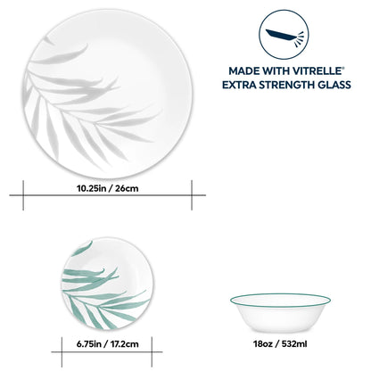 Corelle® Solar Print 18-piece Dinnerware Set, Service for 6, EXCLUSIVE