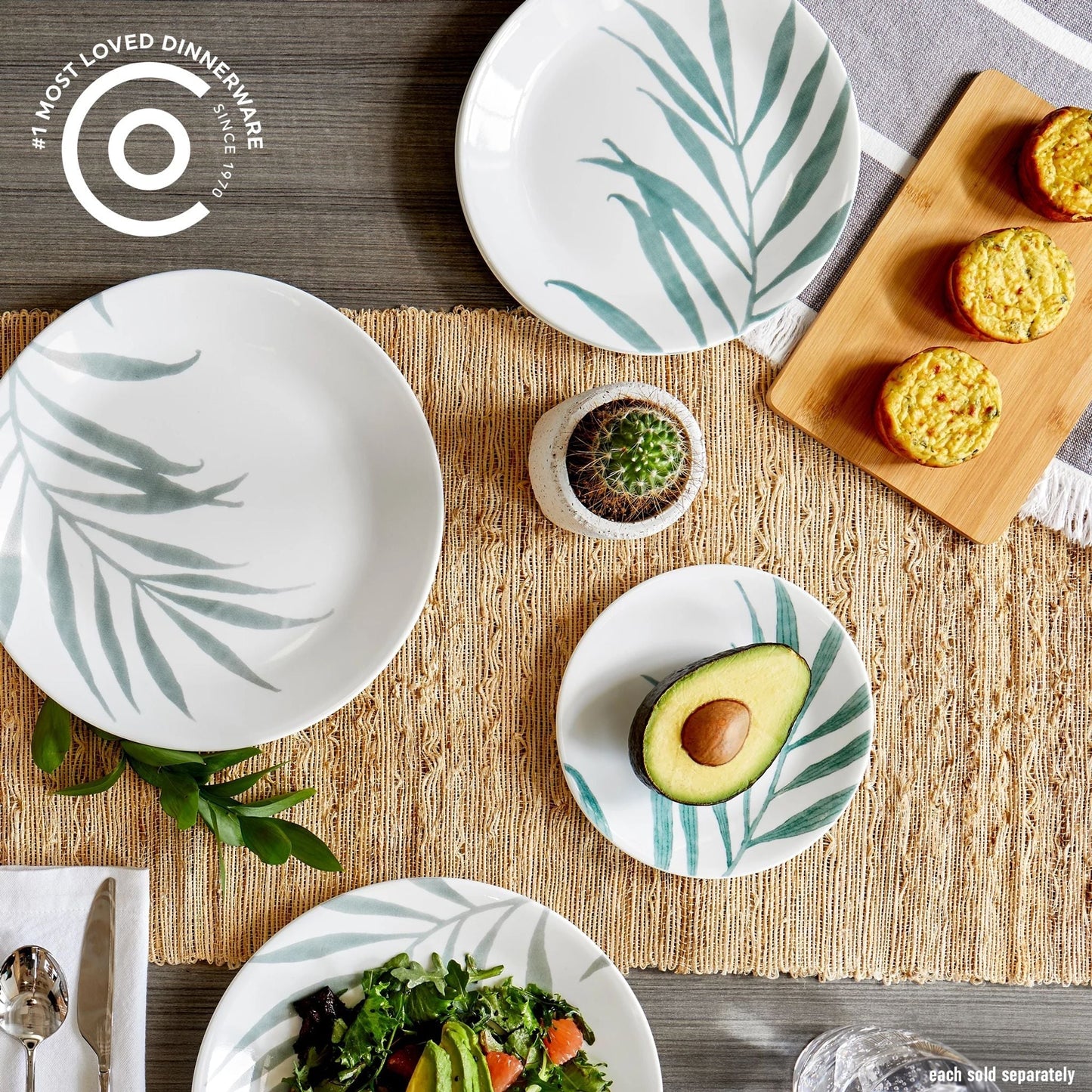 Corelle® Solar Print 6.75" Appetizer Plate, EXCLUSIVE