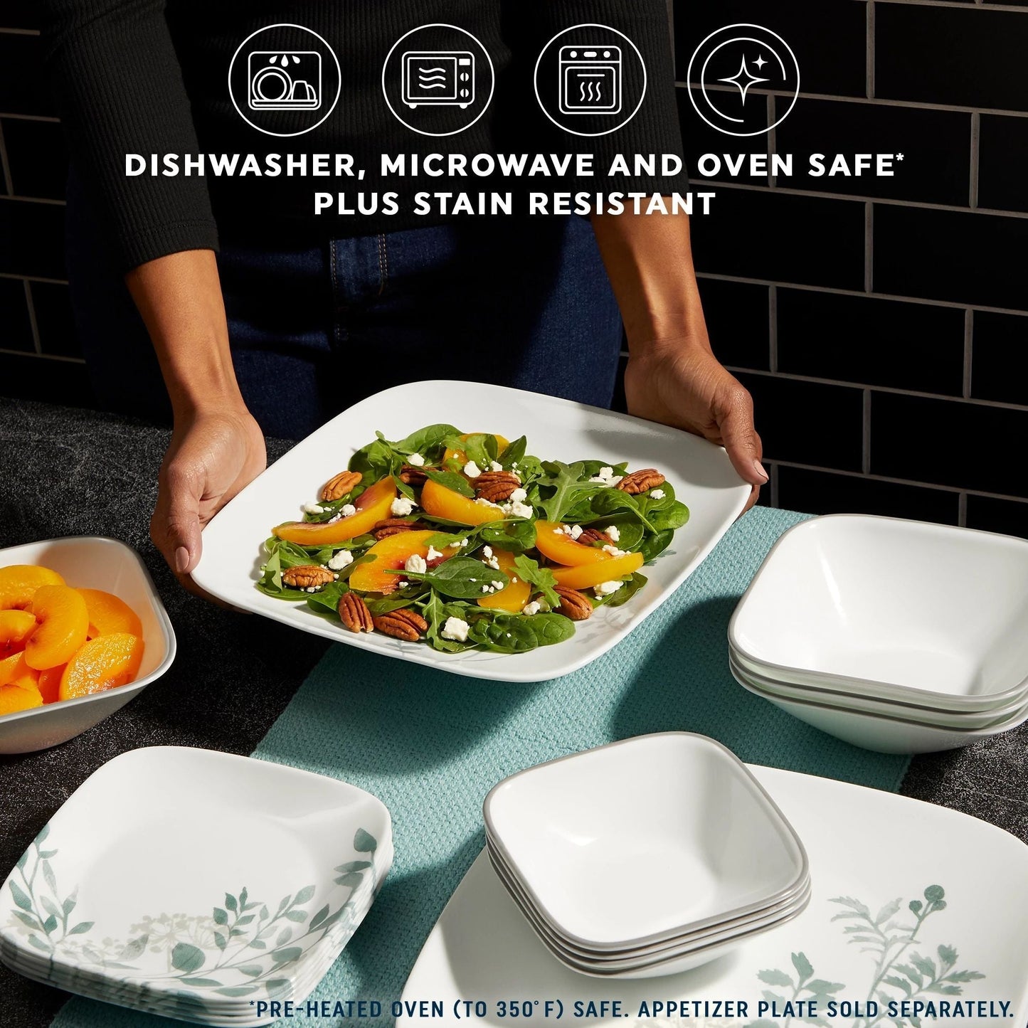 Corelle® Amalie 16-piece Dinnerware Set, Service for 4