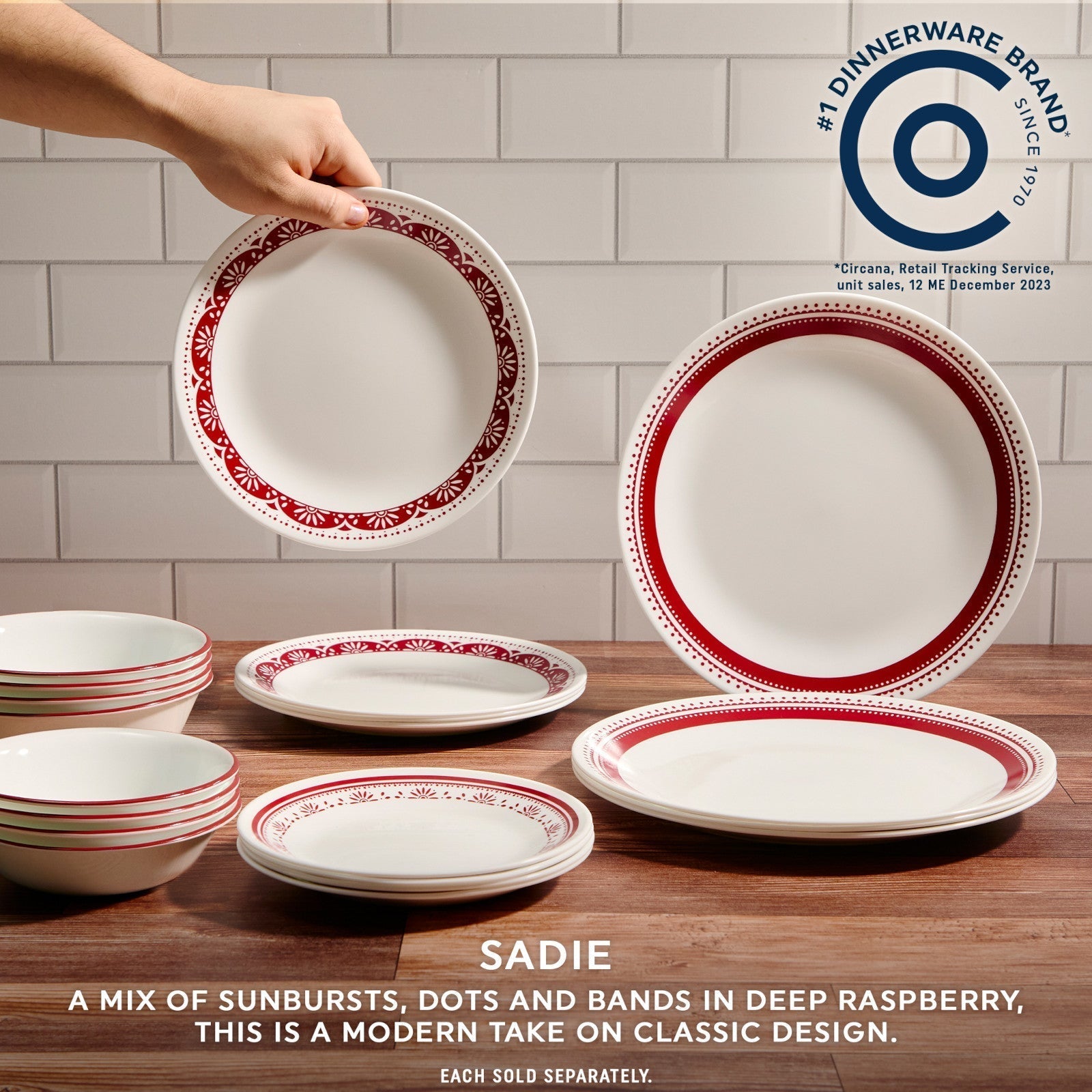 Corelle® Sadie 8.5" Salad Plate