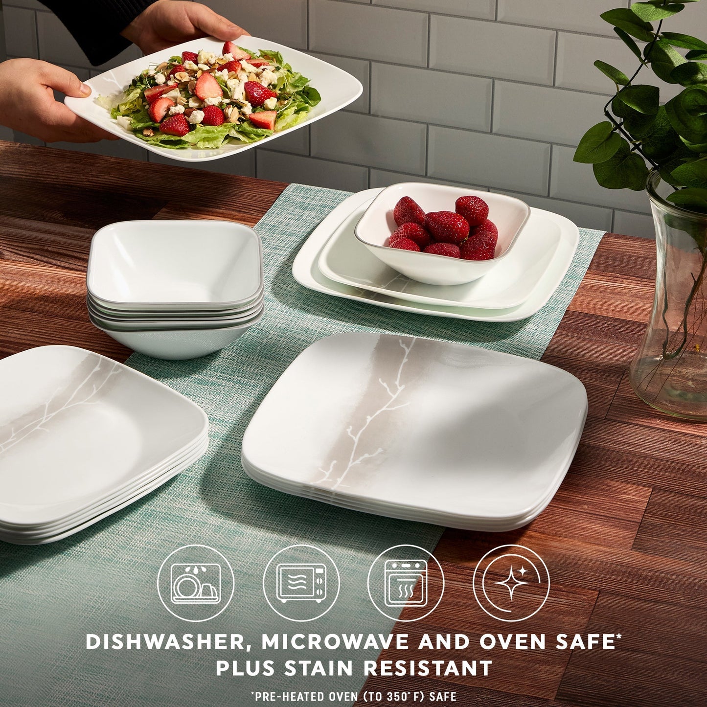 Corelle® Wandering Groves 12-piece Dinnerware Set, Service for 4